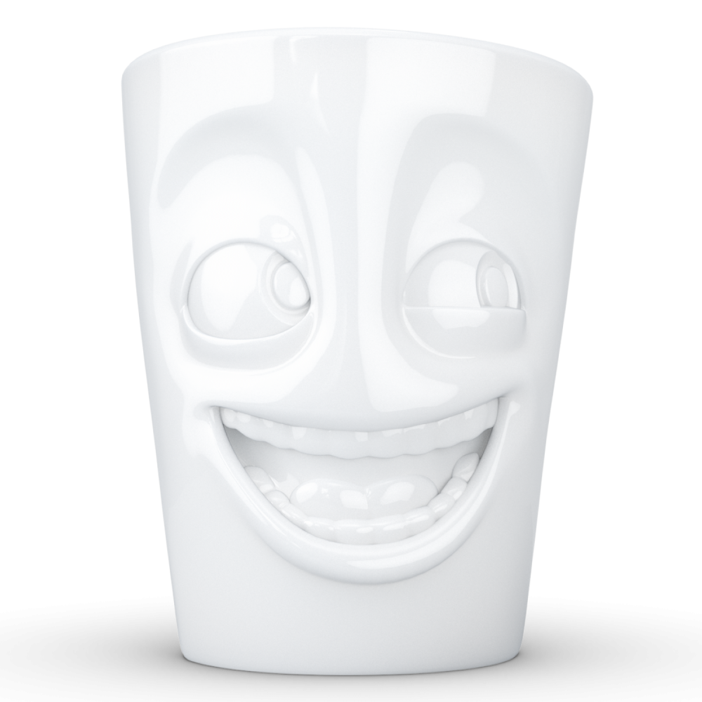 FiftyEight Henkelbecher Mug Witzig weiss